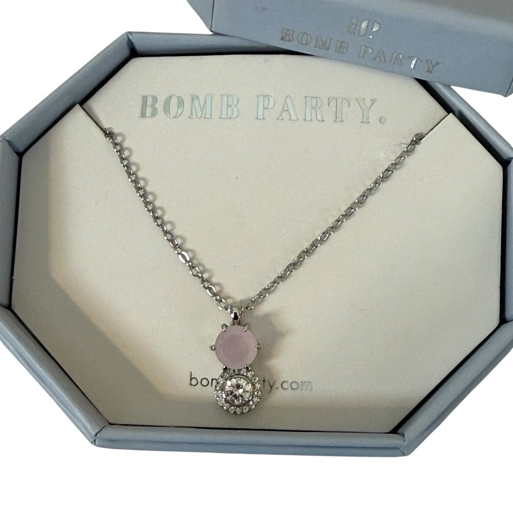 Bomb‎ Party "Create Your Own Happy" Rose Water Opal Necklace Dainty Feminine